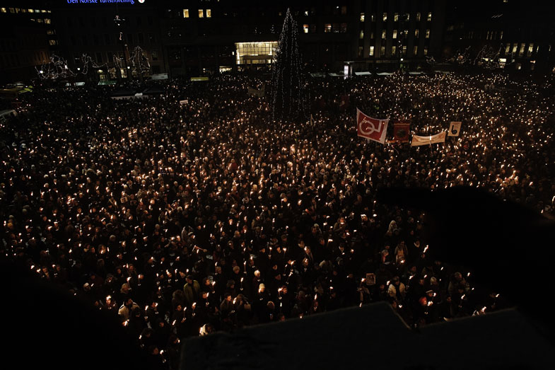 Clashes over Gaza in Oslo, Norway