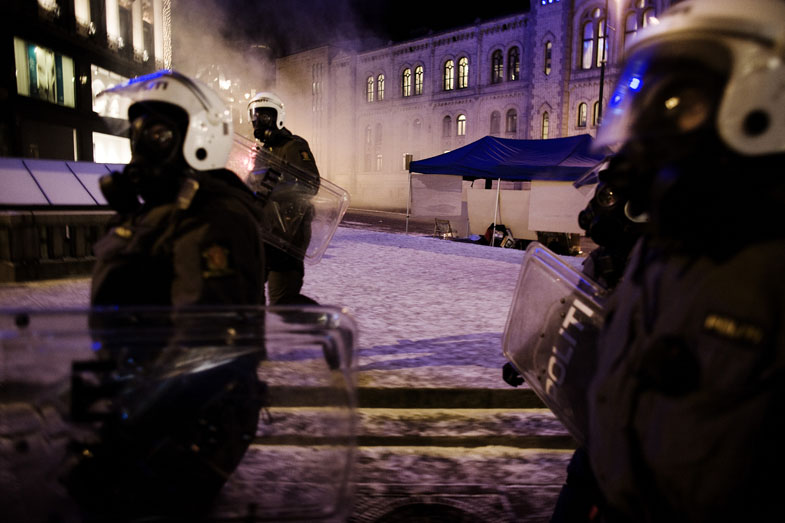 Clashes over Gaza in Oslo, Norway
